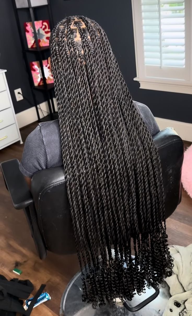 Butt length island/Senegalese twist